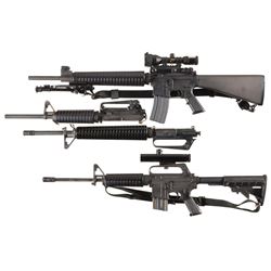 Two Semi-Automatic Sporting Longarms with Scopes -A) Bushmaster XM15 E2S Rifle with Extra Barrels