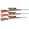 Image 1 : Three Scoped Mauser M96 Straight Pull Bolt Action Rifles -A) Mauser Model 96 Rifle