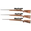 Image 2 : Three Scoped Mauser M96 Straight Pull Bolt Action Rifles -A) Mauser Model 96 Rifle