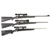 Image 1 : Three Scoped European Sporting Bolt Action Rifles -A) Belgian Mauser Style Rifle
