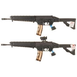 Two Sig Arms Semi-Automatic Carbines with Soft Cases -A) Sig Model 522 Carbine