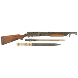 U.S. Stevens Model 520 Slide Action Shotgun in "Trench Gun" Configuration