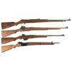Image 1 : Four Bolt Action Military Rifles -A) Ross Rifle Co. Model 1905 Straight Pull Rifle
