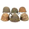 Image 1 : Six M1 Style Military Helmets with Covers and Seven Knives with Sheaths