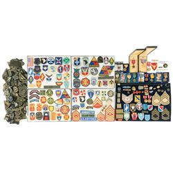 Large Grouping of U.S. Military Medals and Insignia and Military Style Patches