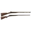 Image 1 : Two Double Barrel Shotguns -A) James A. High Percussion Shotgun