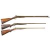 Image 1 : Three Double Barrel Shotguns -A) W. Moore Percussion Shotgun
