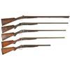 Image 1 : Five Double Barrel Shotguns -A) Engraved Biggs Spencer & Co. Percussion Shotgun