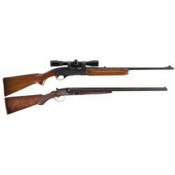 Two Sporting Guns -A) Remington Model 740 Semi-Automatic Rifle with Scope
