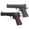 Image 1 : Two Semi-Automatic Pistols -A) U.S. Remington Rand Model 1911A1 Pistol with Laser Sight
