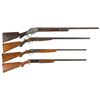 Image 1 : Four Shotguns -A) Winchester Model 1887 Lever Action Shotgun