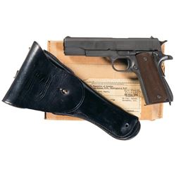 U.S. Army Remington-Rand Model 1911A1 Semi-Automatic Pistol with Shipping Box and Holster
