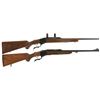 Image 1 : Two Ruger Single Shot Falling Block Rifles -A) Early Production Serial Number "125" Ruger No. 1 (1-B