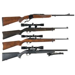 Four Ruger Sporting Longarms -A) Ruger No. 1 Single Shot Falling Block Rifle