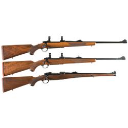 Three Ruger Bolt Action Sporting Longarms -A) Ruger M77 Rifle with Letter