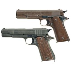 Two Semi-Automatic Military Pistols -A) U.S. Army Colt Model 1911 Pistol