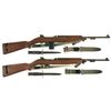 Image 1 : Two U.S. Military Semi-Automatic Carbines with Bayonets -A) U.S. Inland M1 Carbine