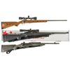 Image 1 : Three Ruger Bolt Action Long Guns -A) Ruger Model 77/22 All-Weather Rifle with Scope