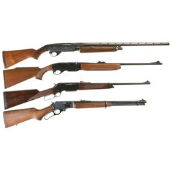 Four Sporting Long Guns -A) Savage Model 30 Series B Slide Action Shotgun