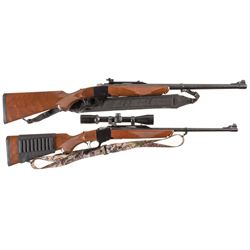 Two Ruger Single Shot Falling Block Rifles -A) Ruger No. 1 Tropical Rifle