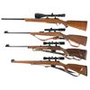 Image 2 : Four Bolt Action Rifles with Scopes -A) Ruger Model M77 Rifle