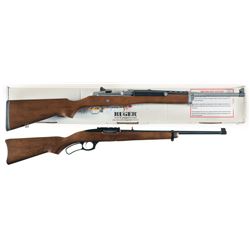 Two Ruger Carbines -A) Ruger Ranch Mini-14 Carbine with Box