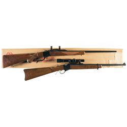 Two Ruger Single Shot Falling Block Longarms -A) Ruger No. 1 Standard Rifle with Box