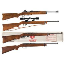 Four Ruger Semi-Automatic Carbines -A) Ruger Mini 14 Carbine