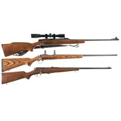 Three Bolt Action Rifles -A) Remington Model 788 Rifle with Scope