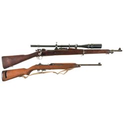 Two U.S. Long Guns -A) U.S. Remington Model 1903 Rifle with a Unertl Scope