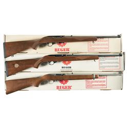 Three Ruger 10/22 Semi-Automatic Carbines -A) Ruger Model 10/22 Carbine