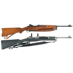 Two Ruger Semi-Automatic Rifles -A) Ruger Mini-14 Rifle