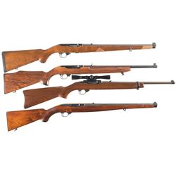 Four Ruger Semi-Automatic Carbines -A) Ruger Model 10/22 "Mannlicher" Carbine