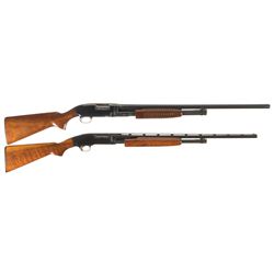 Two Winchester Slide Action Shotguns -A) Winchester Model 12 Shotgun