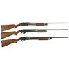 Image 1 : Three Stevens Slide Action Shotguns -A) Stevens Model 200 Shotgun