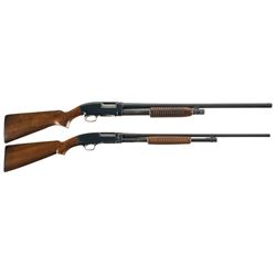 Two Winchester Slide Action Shotguns -A) Pre-64 Winchester Model 12 Featherweight Shotgun