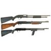 Image 1 : Three Slide Action Shotguns -A) Winchester Model 1300 Stainless Marine Shotgun