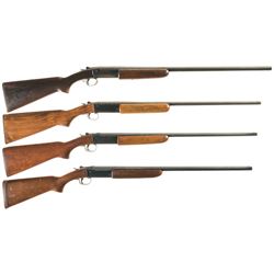Collector's Lot of Four Winchester Model 37 Single Shot Shotguns -A) Winchester Model 37 20 Gauge Sh