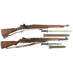 Two U.S. Military Rifles with Bayonets -A) U.S. Smith Corona Model 1903 A3 Bolt Action Rifle