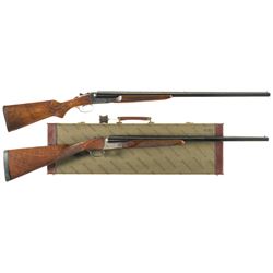 Two Double Barrel Shotguns -A) Savage Fox Model B Shotgun