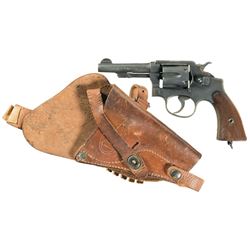 U.S. NAVY Marked Smith & Wesson Victory Model Double Action Revolver with "USN" Shoulder Holster