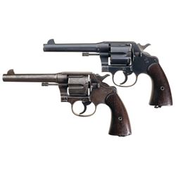 Two U.S. Colt Model 1917 Double Action Revolvers -A) U.S. Colt Model 1917 Revolver