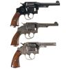 Image 2 : Three Double Action Military Revolvers -A) Smith & Wesson Brazilian Contract Model 1917 Revolver