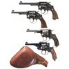 Image 1 : Four Double Action Revolvers -A) Smith & Wesson Model 1905 Military & Police 4th Change Revolver