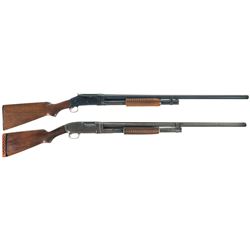 Two Winchester Slide Action Shotguns -A) Winchester Model 97 Shotgun