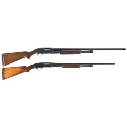Two Winchester Slide Action Shotguns -A) Winchester Model 12 Shotgun