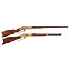 Image 1 : Two Uberti Reproduction Lever Action Long Guns -A) Uberti Henry Rifle