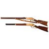 Image 2 : Two Uberti Reproduction Lever Action Long Guns -A) Uberti Henry Rifle