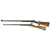 Image 2 : Two Reproduction Single Shot Rifles -A) Cimarron Firearms Model 1874 Creedmore Falling Block Rifle