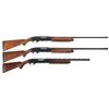 Image 1 : Three Slide Action Remington Shotguns -A) Remington Model 870 Wingmaster Shotgun